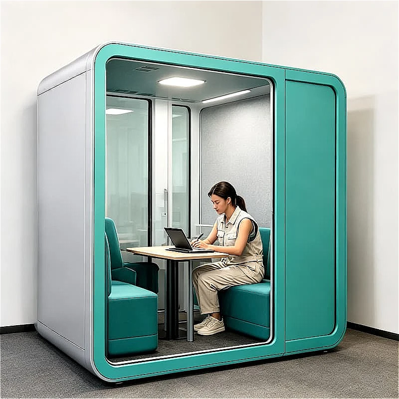 Multi Function Soundproof Pod Acoustic Booth Office Cabin for Phone Call Meeting Recording Customized High Quality