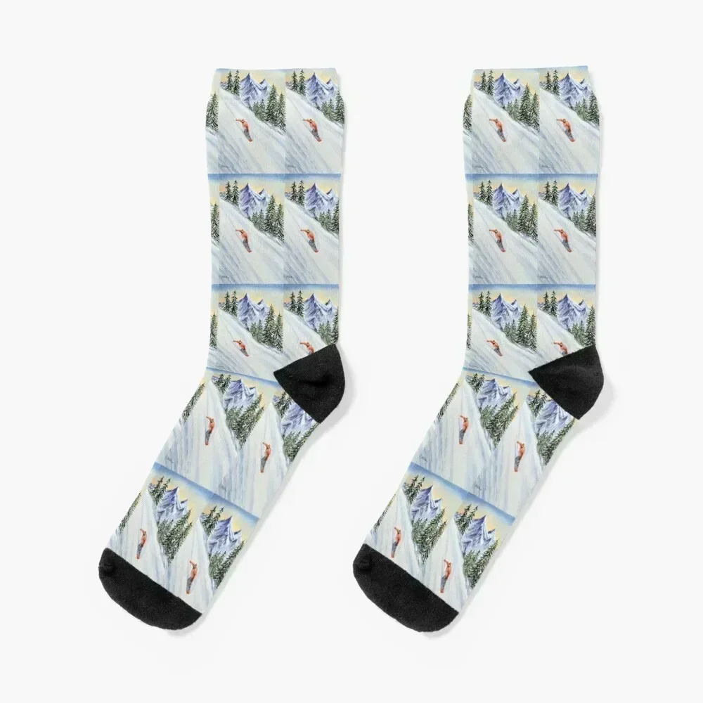 Snowboarding - Free And Easy Leader Socks crazy sports stockings japanese fashion Children's Socks Female Men's