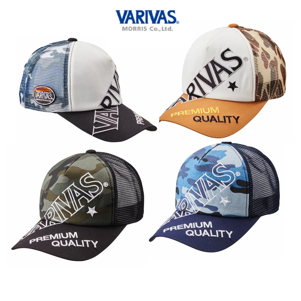 

Оригинальная японская новая рыбацкая шапка Varivas VARIASC64 с сеткой, дышащая и регулируемым размером для мужчин и женщин.