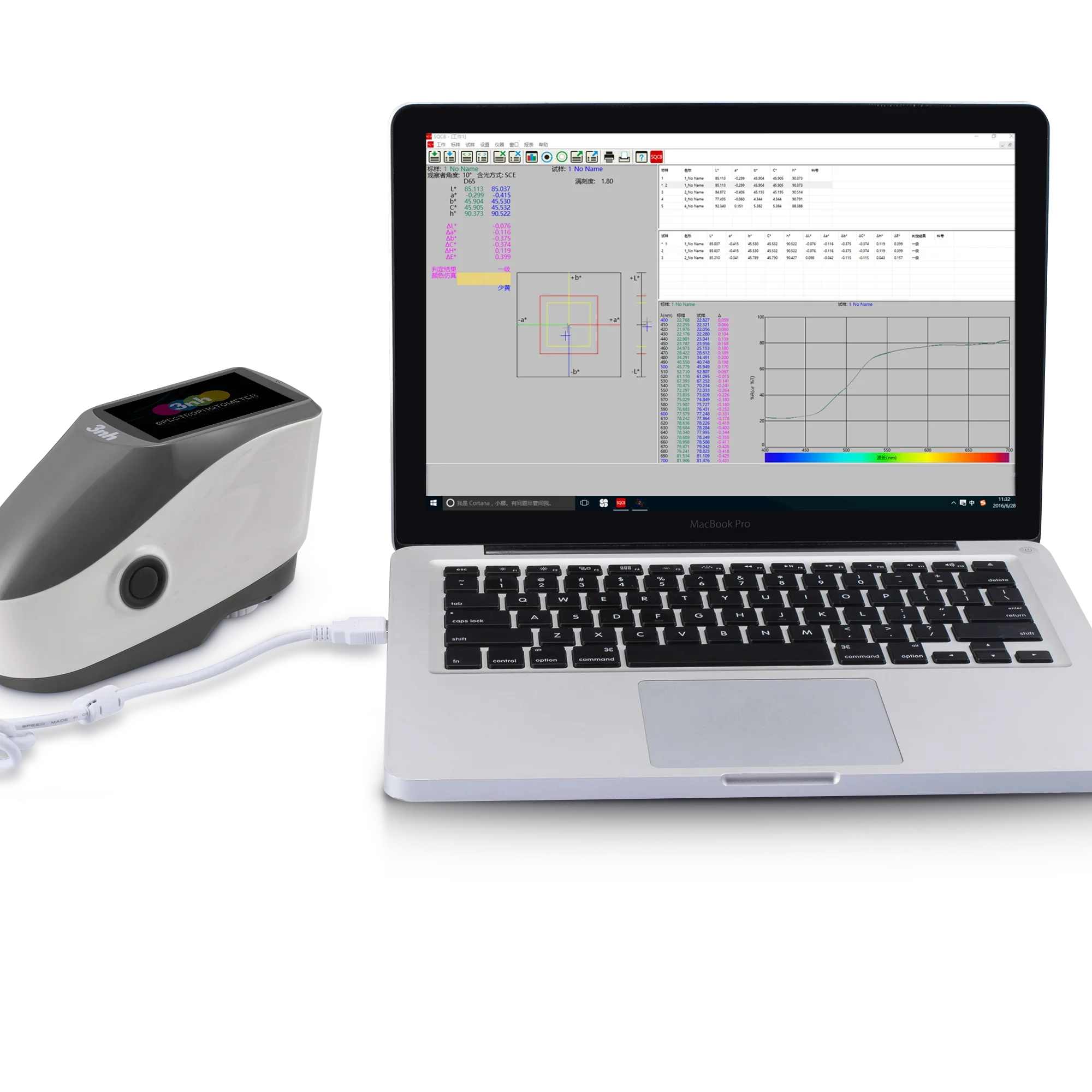 2026 CMYK Spectrophotometer Exact Color CIE Lab Spectrodensitometer Portable With Good Price