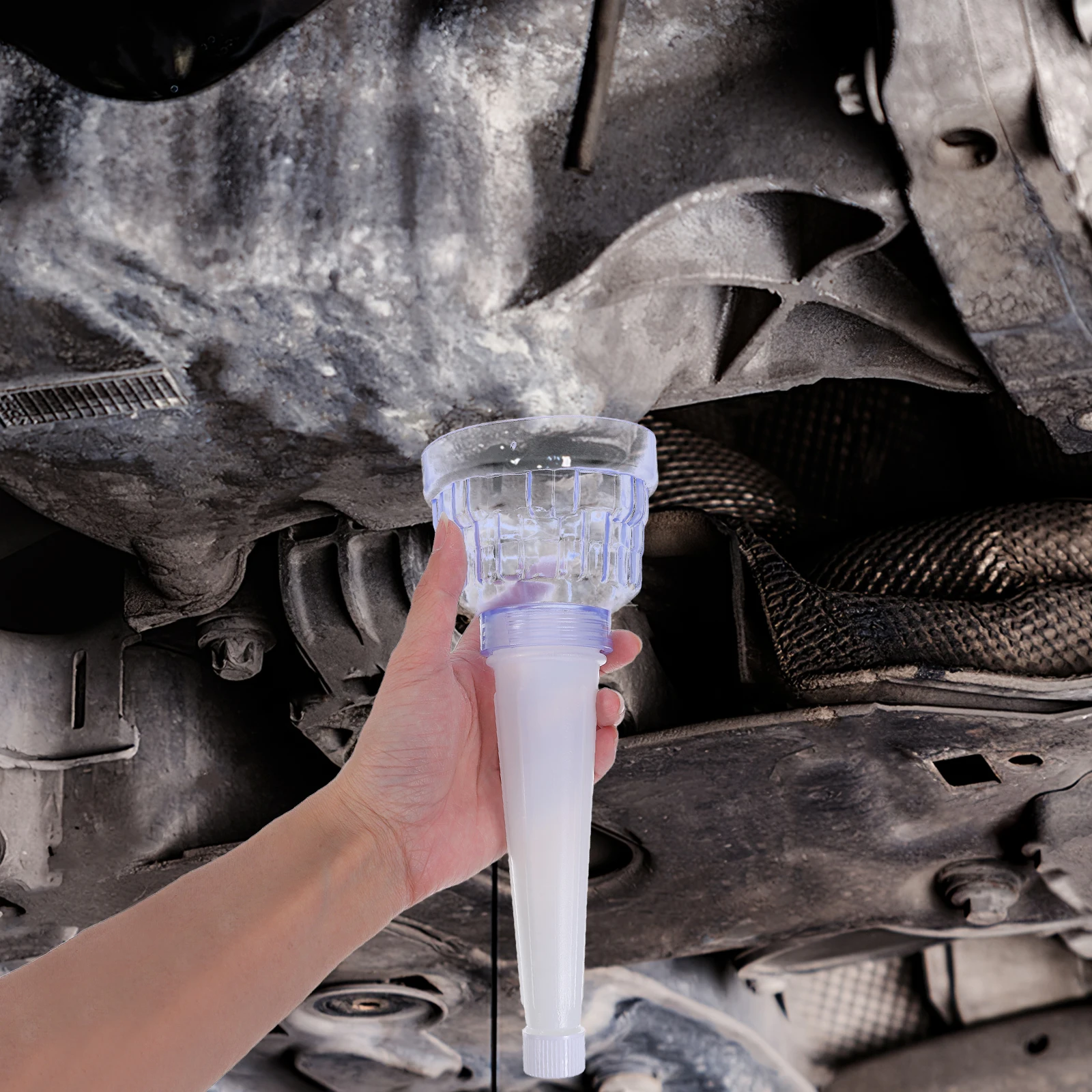 

Universal Oil Filter Removal Tool Funnel Design Durable Rubber Plastic Construction Efficient Oil Change Assistant Automotive