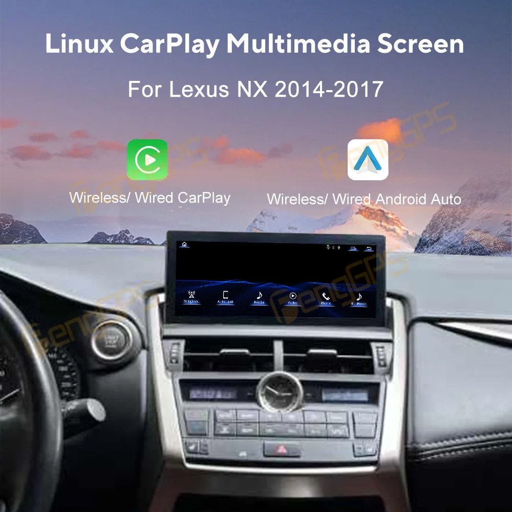 Linux Wireless Carplay Android Auto For Lexus NX200T 300H NX200T 2014 - 2017 All Series with Mirror Link AirPlay Car Play FM DSP