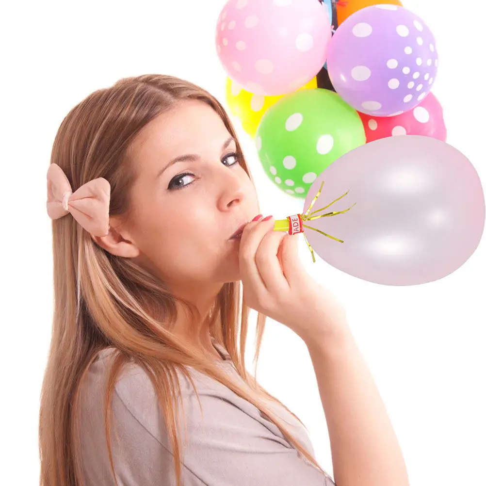 100Pcs Whistle Balloons Kids Fun Gold Whistle Punching Balloon Birthday Party Carnival Favors Punching Balloon for Kids