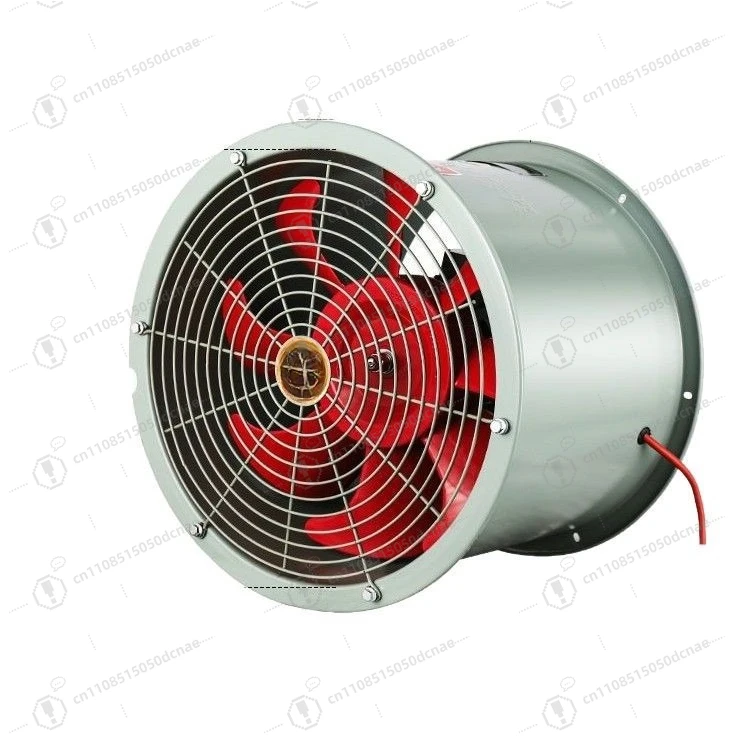 Oil Proof Moisture Proof High Temperature Axial Fan 380V 220V Duct Fan Industrial Exhaust Fan for Kitchen Ventilation