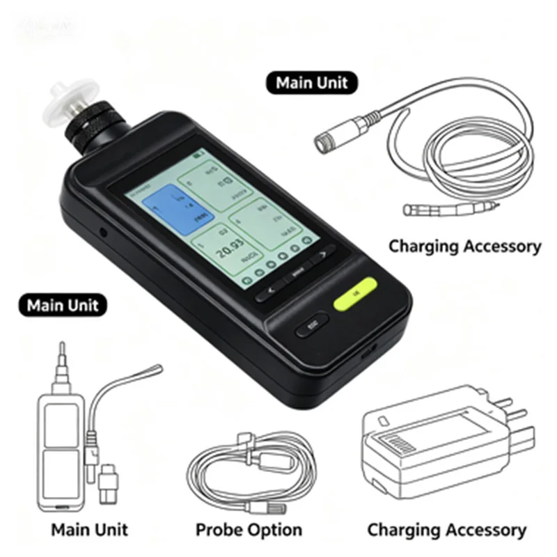 SKZ1050E Four-in-One Portable Gas Detector Combustible Gas Carbon Monoxide Oxygen Hydrogen Sulfide Alarm Composite Detection Too