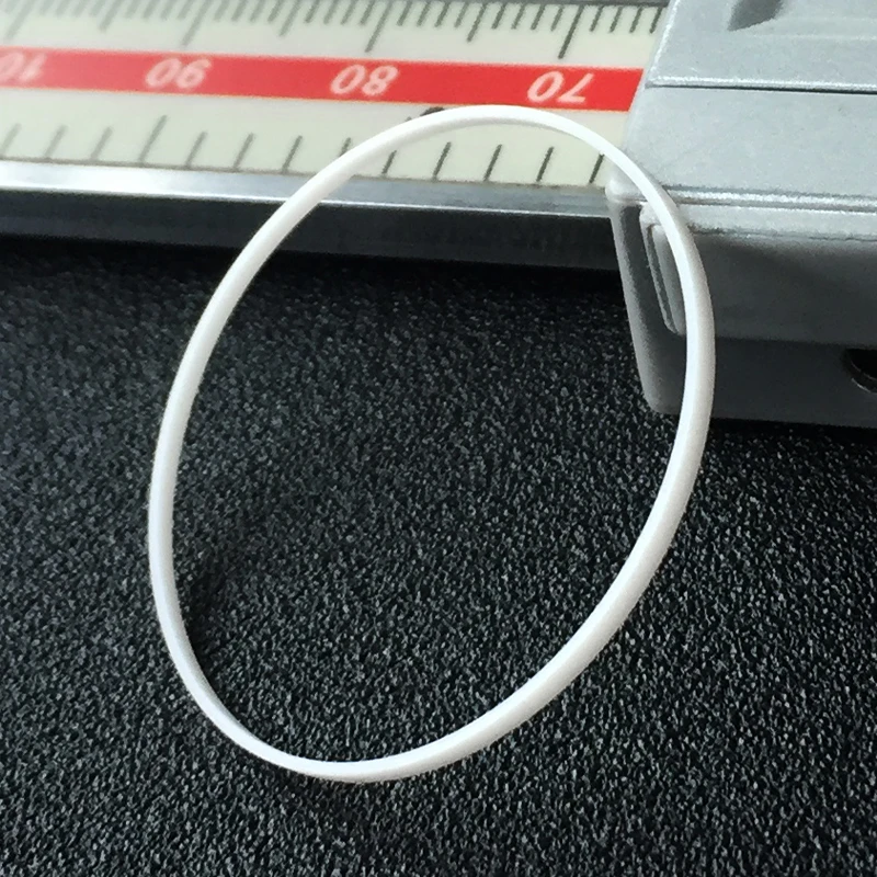 White Gasket 0.4mm Thick 1.25mm High 16-24.5mm I Ring Fits Front Watch Crystal Glass Repair Parts Watches Accessories，1pcs