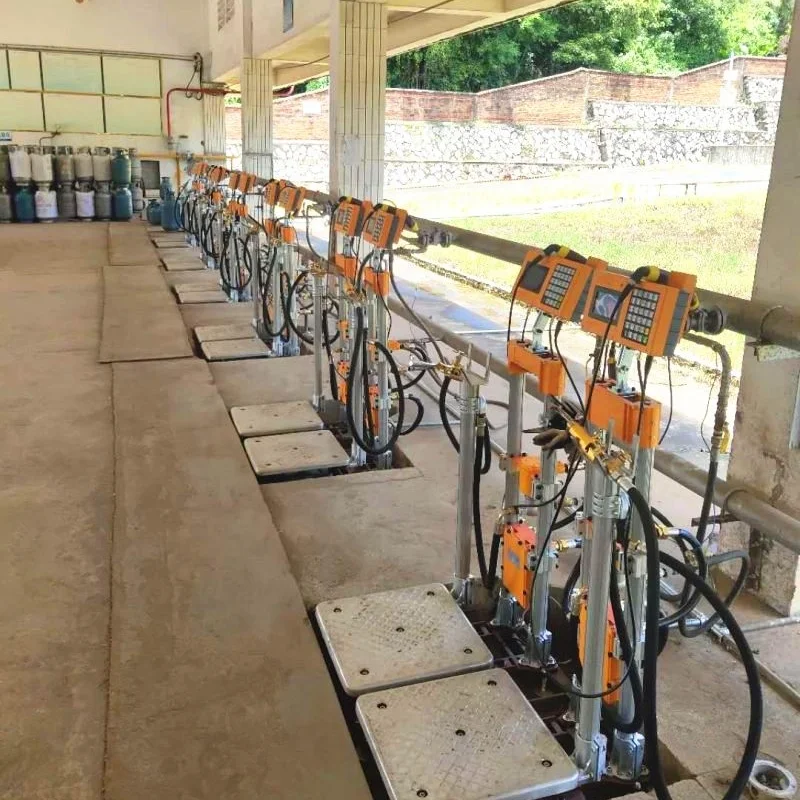 For Semi-Automatic Electric 220V 120KG High-Accuracy Cylinder Filling Scale For LPG Gas & Chemical Refilling Stations