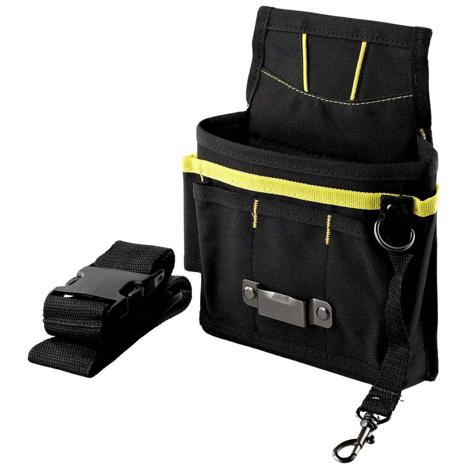 Waist Storage Tool Bag With Pockets 600D Oxford Fabric Belt Tool Black Holder Kits For Wrench Screwdriver Brand New