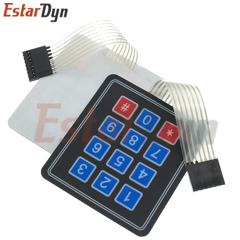 4 12 16 20 Key Button Membrane Switch 1x4 3x4 4x4 4x5 Keys Matrix Array Keyboard Keypad Control Panel DIY Kit For