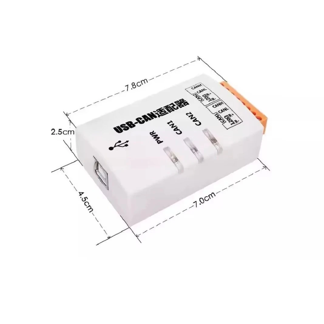 Dual‑Channel USB to CAN Bus Adapter CAN Protocol Analyzer Industrial CAN Bus Debugging Interface Box