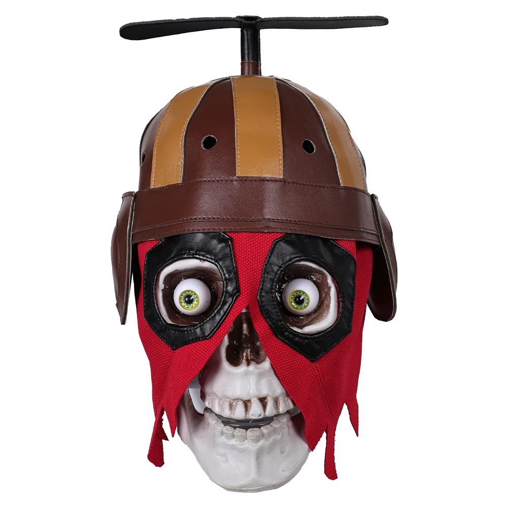 Wade Cosplay Mask Skull Ornament Fantasia Cartoon Wilson Helmet Desktop Decor Composite Leather Masquerade Halloween Party Prop