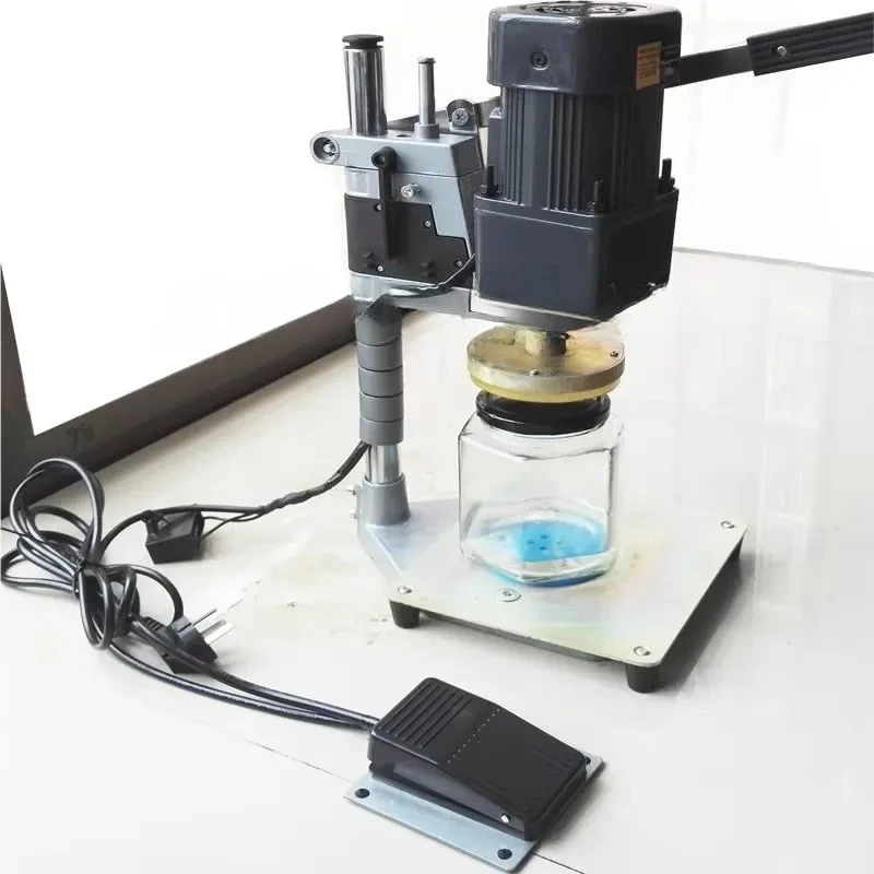 220V Multifunctional Electric Capping Machine PY002, Desktop Semi-automatic Can Sealing Tool