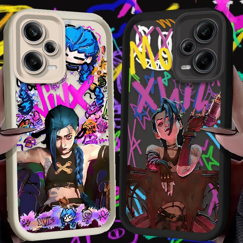 Case for Xiaomi Redmi Note 13 11 12 Pro Plus 4G 5G 10S 11S 9S 12S 10 9 Redmi 12C 14C 13C A3 12 Hot Arcanes J-Jinx Graffiti Cover