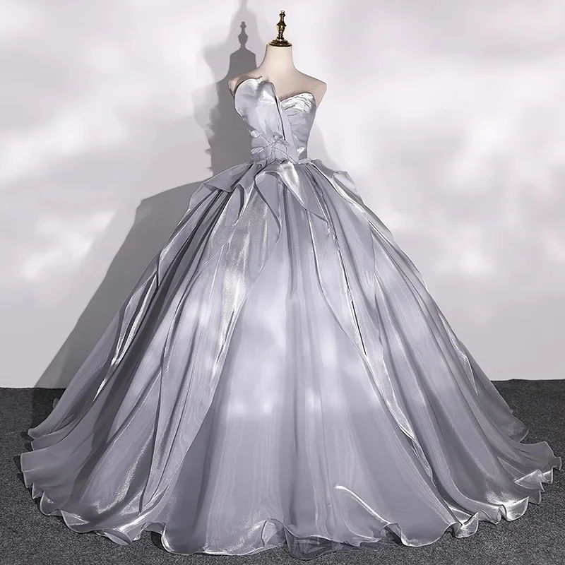 

2025 Autumn New Style Banquet Long Dress Annual Meeting High end Style Piano Performance Hosting Art Exam Evening Dress