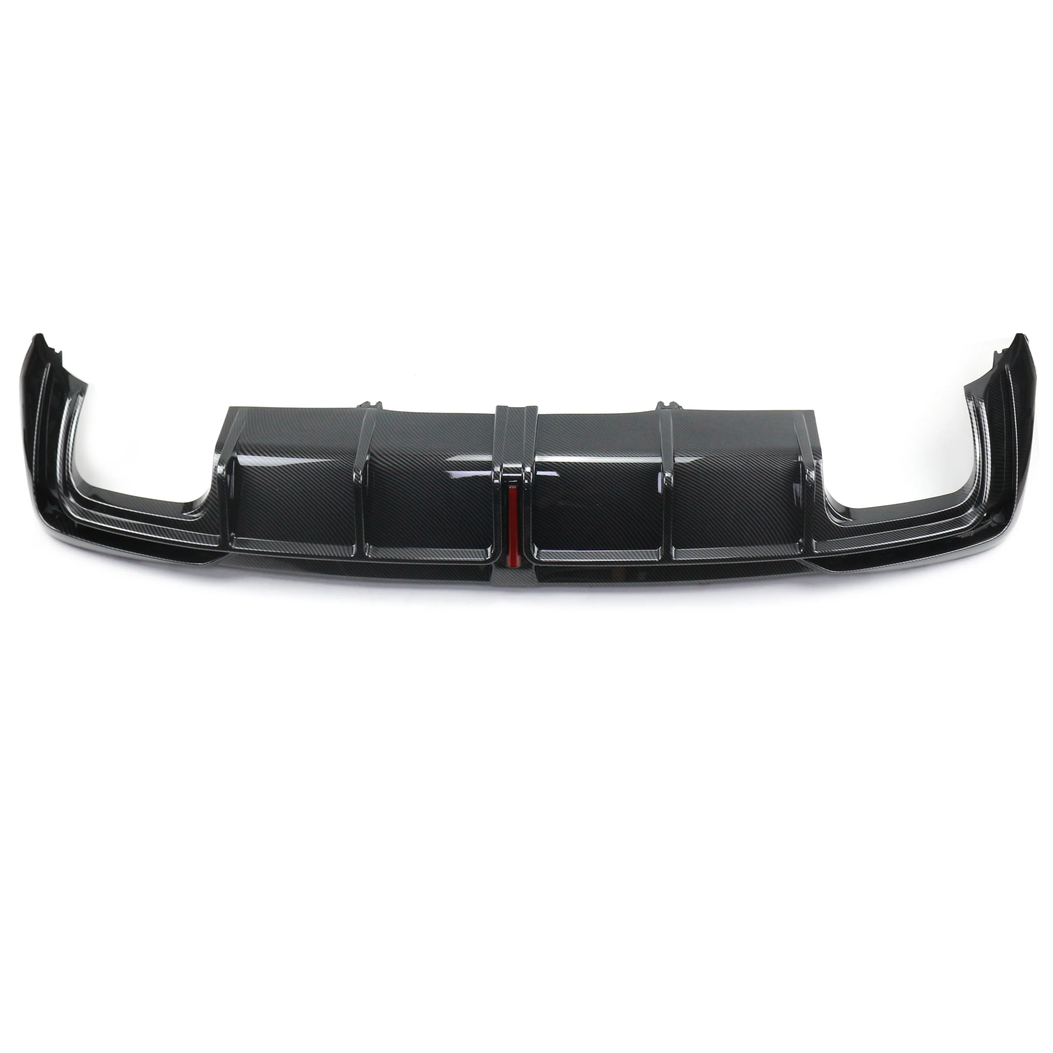 

Car Rear Diffuser Lip Carbon Fiber Auto Trunk Spoiler Rear Bumper Diffuser Lip With LED Light For A4L 2020-2023