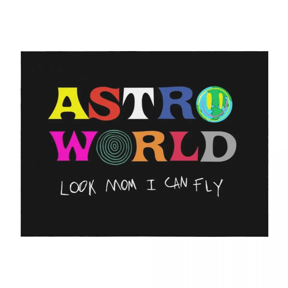 

ASTROWORLD look mum I can fly Throw Blanket Blankets For Bed Thermals For Travel Soft Beds Extra Large Throw Blankets