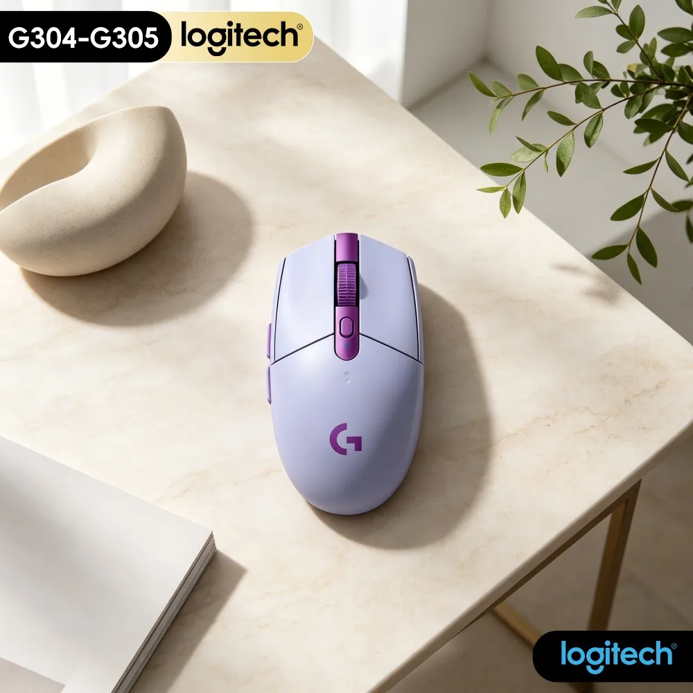 Logitech G304 LIGHTSPEED Wireless Mouse 12000 DPI HERO Sensor 1Ms Latency 250Hr Battery Precise Movement PC Gamers