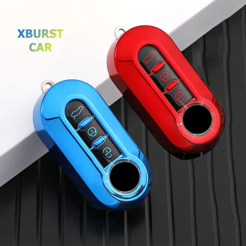 TPU Shell Fob For Peugeot Boxer For Citroen jumper For FIAT 500 Ducato panda Punto 500L lancia musa Car Folding Key Case Cover