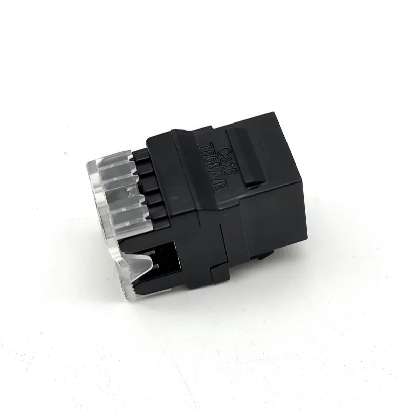 Module réseau d'ordinateur RJ45 CAT6, 180 degrés Gigabit, module d'information non protégé, 1PC