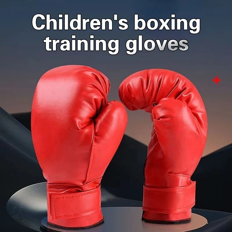 1Pair Kids Boxing Gloves Birthday Gift Children Workout PU Leather Sparring Gloves