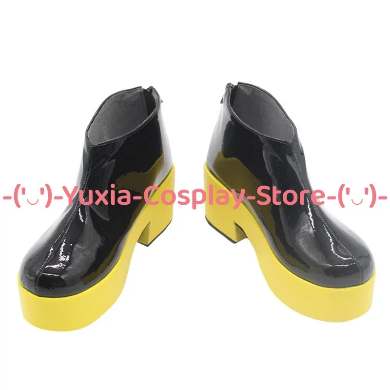 Yuxiacosplay! Vocaloi kadamine rin cosplay sapatos anime jogo personagem prop botas de couro do plutônio halloween carnaval festa traje