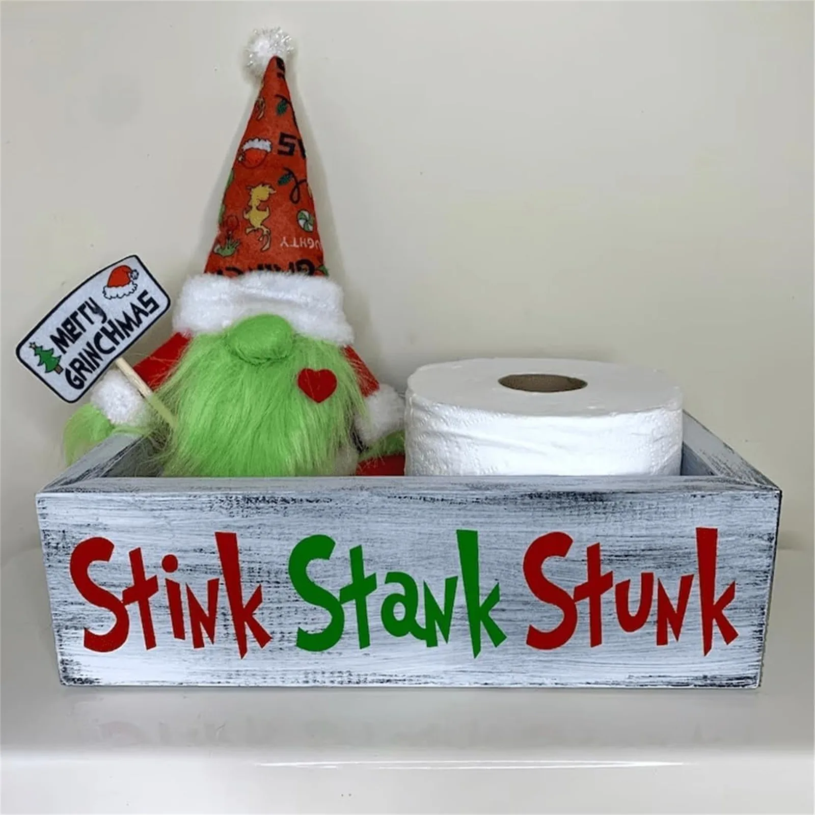 

Bathroom Christmas Decoration Unique Stunk Decor Creative Toilet Paper Box Funny Toilet Paper Storage Box Fun Christmas Gifts