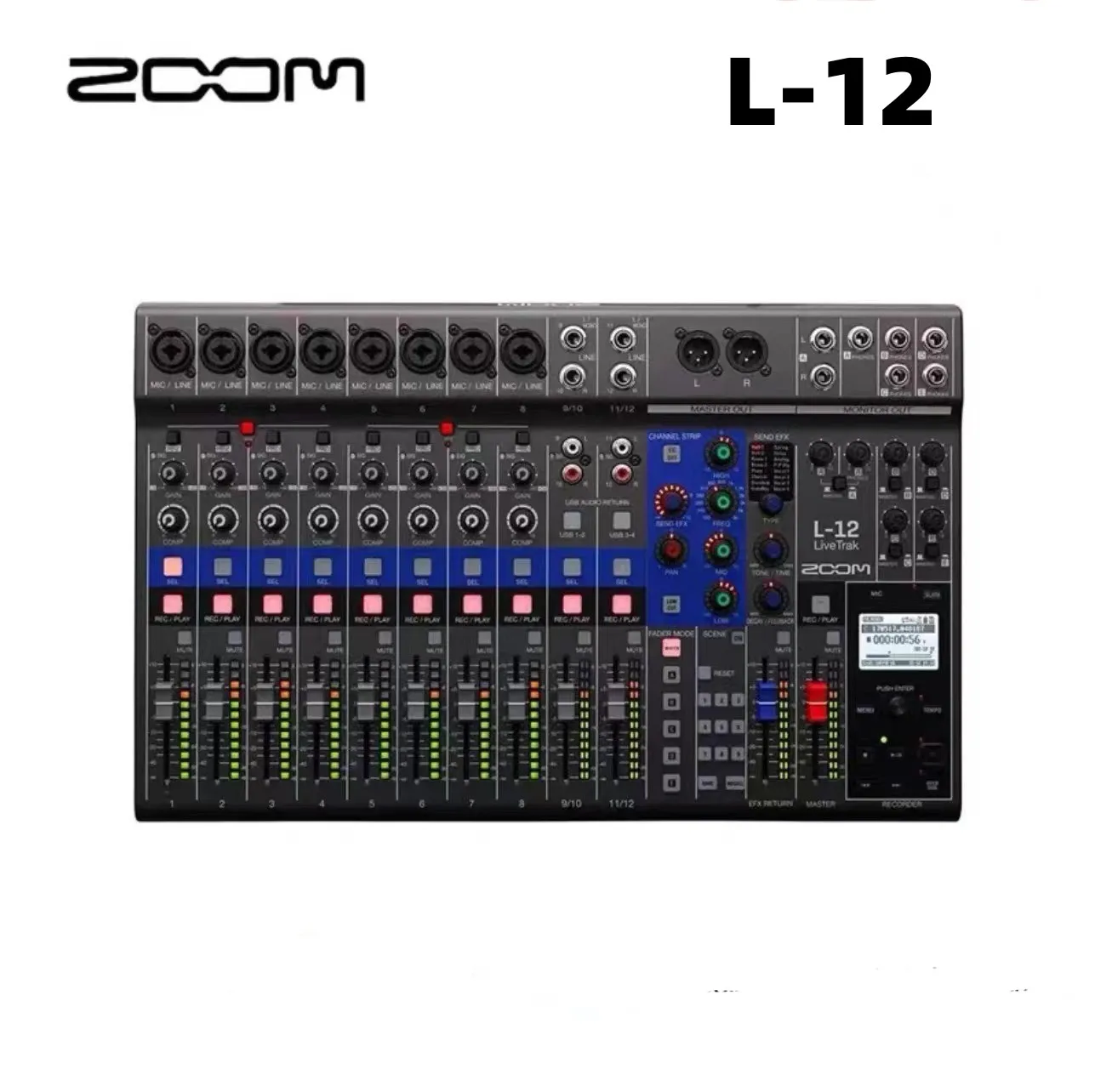 Imagem -03 - Zoom Livetrak Mixer e Recorder Mixer l8 L12 L20 L20r Mixer para Registro Podcasts de Sonoridade Profissional e Desempenho Musical