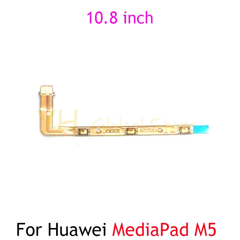 5PCS For Huawei MediaPad M5 Lite 8.4 10.1 10.8 inch Power On Off Switch Volume Side Button Flex Cable Repair Parts