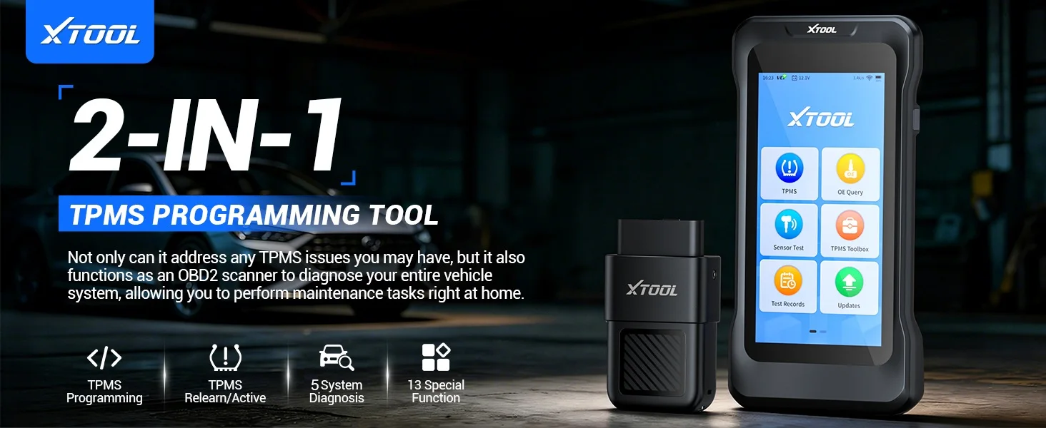 XTOOL XTireProbe TP380 TPMS Auto-Diagnosegerät 5-System-Diagnose 13+ Resets Reifendruckkontrollsystem-Reset-Tool Kostenlose Updates – Detail 2
