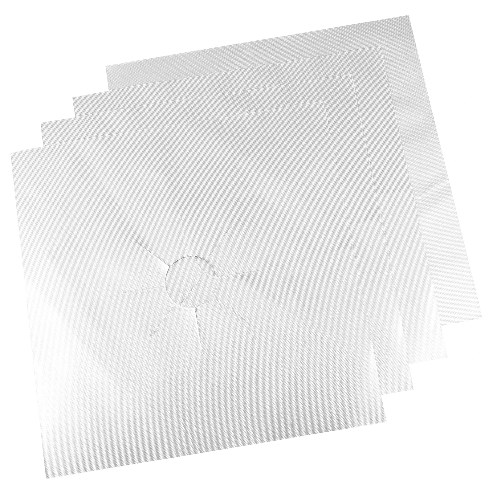 

4pcs Fiberglass Stove Protector Heat Resistant Burner Covers Non Stick Gas Range Liners Dishwasher Safe Cooktop Mat