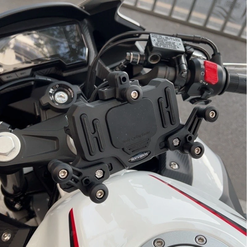 Motorcycle GPS Navigation Mobile Phone Bracket Front Fork Decorative Cover For CBR650R CBR650F CB650R CB650F