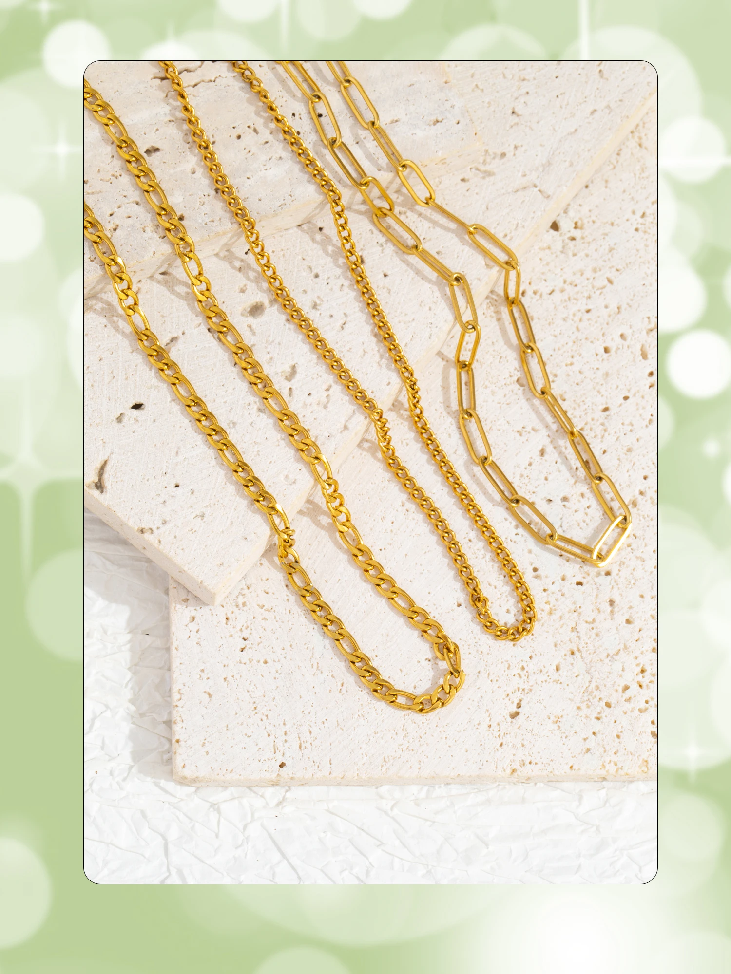 Pendant Chain 40cm-60cm- Create Personalized Necklace, Hypoallergenic Waterproof Stainless Steel Necklace for Women Everyday