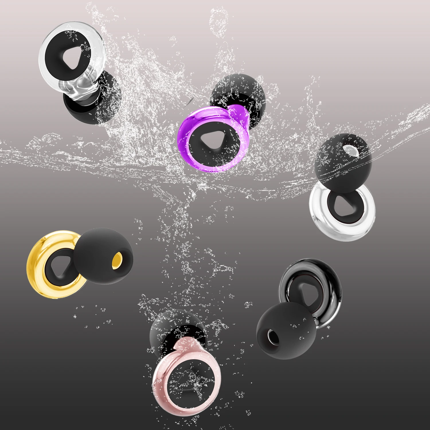 High-Fidelity Reusable Earplugs – Silicone Noise Cancelling for Motorcycle, Travel, Swimming & Sleep