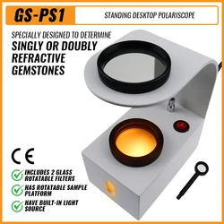 Desktop Polariscope Built-in LED Gemstone Gem Jewel Jeweller Tester Tool Standing Style