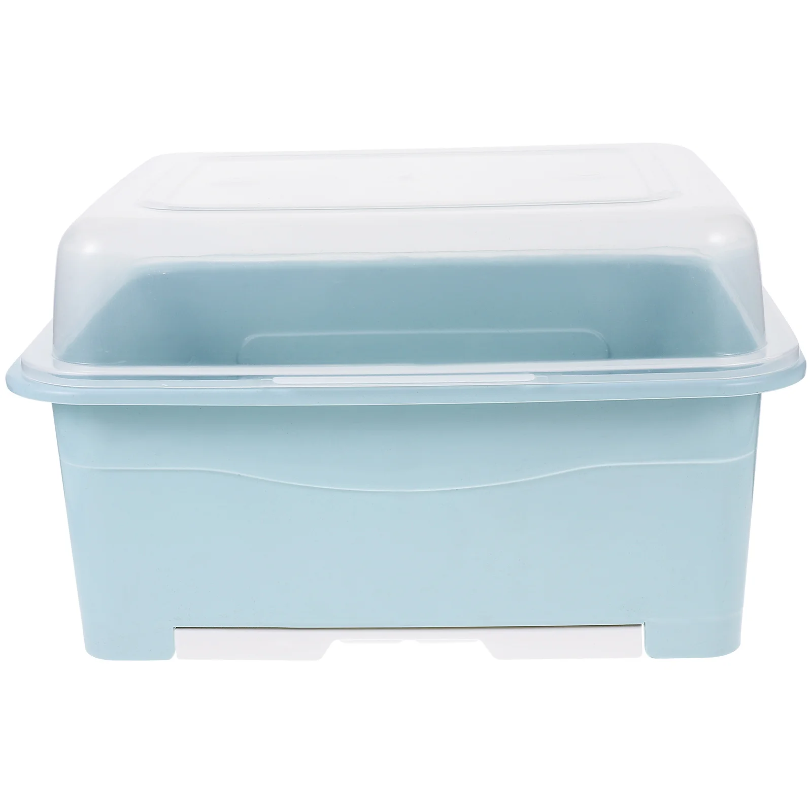 

1Pcs Tableware Drainer Box with Clear Cover PP Material Kitchen Storage Box for Chopsticks Cups Spoons Bowls Cutlery Organiser