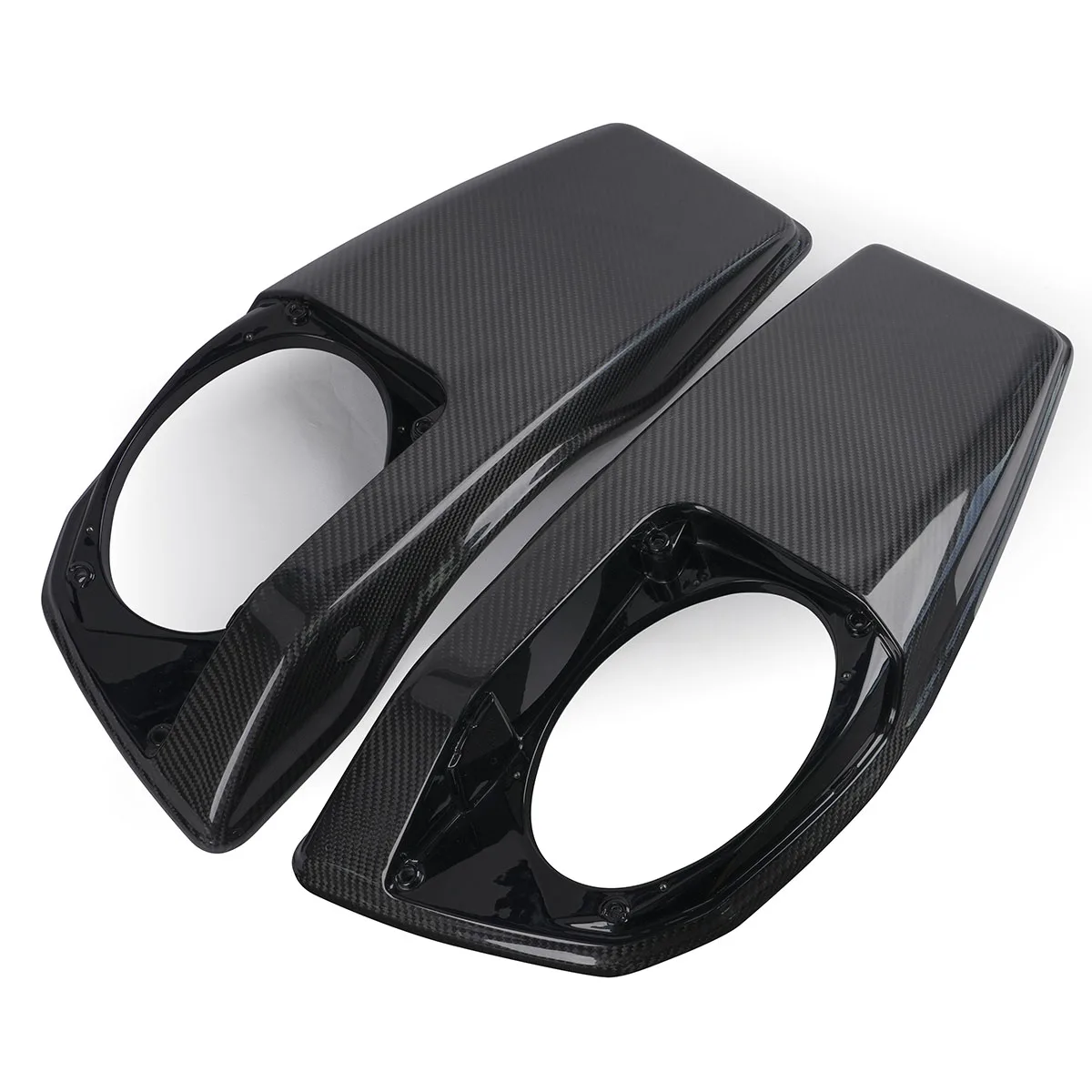 

3K Twill Glossy Side Box Top Cover Audio Model Carbon Fiber Fit for Harley Touring Road Glide 2023-2025