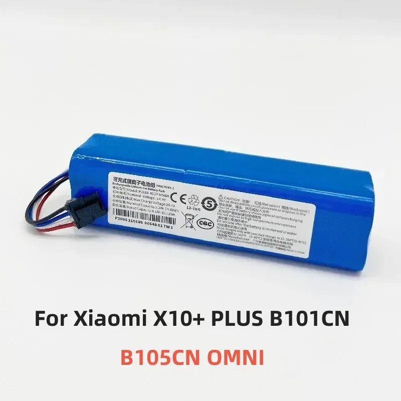 8800mAh for Xiaomi X10+ PLUS B101CN B105CN OMNI 1S Universal Sweeping Robot Battery