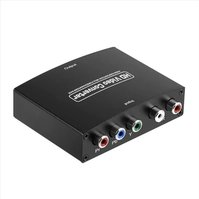 YPbPr Component + L/R Audio To HD Signal Converter Full HD 1080P Plug and Play Multimedia Video Audio Adapter