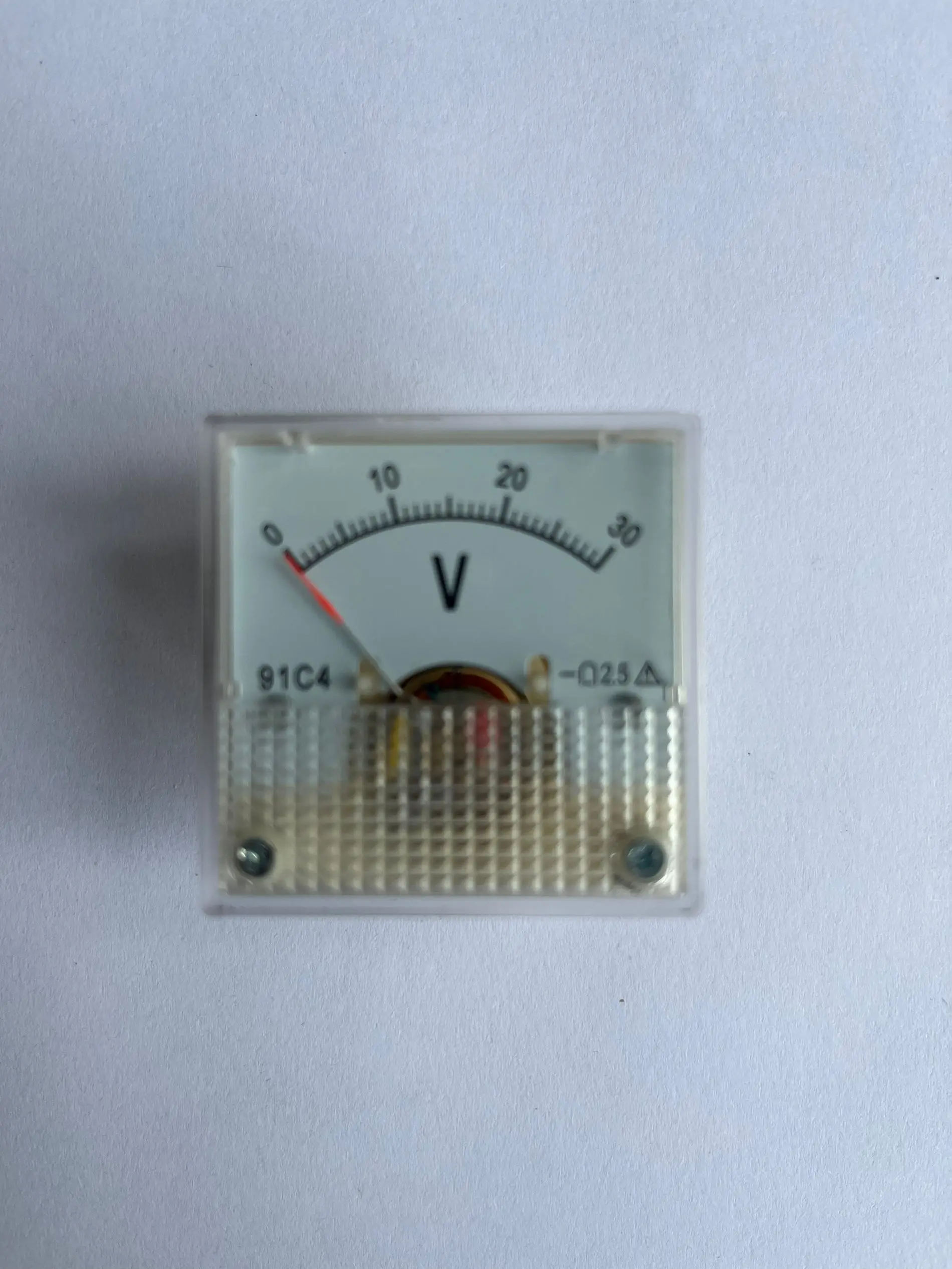 91C4 Ammeter DC Analog 1mA 5mA 10mA 30mA 1A 2A 3A 5A 10A 20A 30A 50A  Panel Mechanical Pointer Type Amper Meter Current Meter