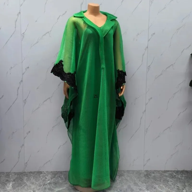 Plus Size Abaya afrikanische Kleider für Frauen neue traditionelle Nigeria Stickerei Kaftan Kleid Abaya Musulman Robe Femme Kleidung