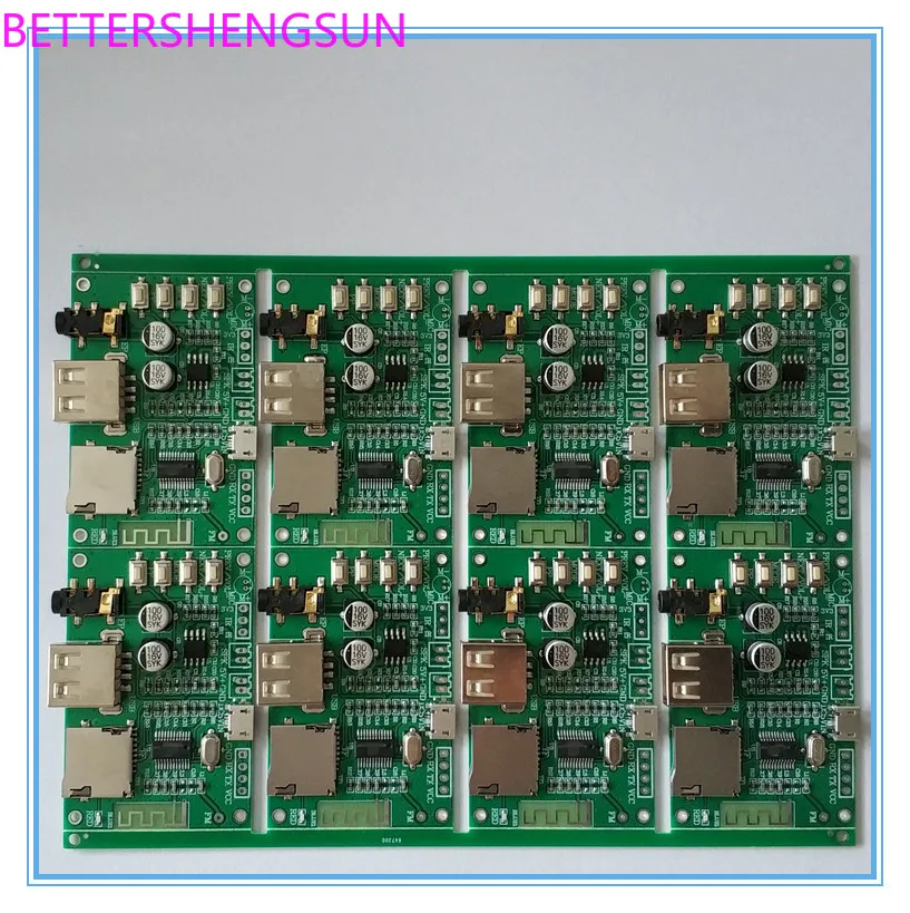 Bt201 Dual Mode 5.0 Bluetooth Receiving Module Lossless Audio Amplifier Board Vehicle-Mounted Speakers DIY Headset TF Card