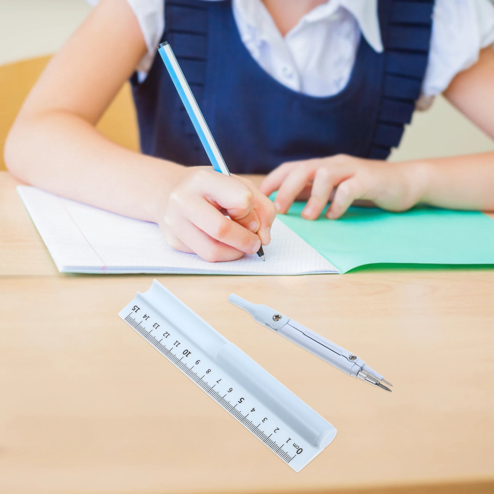 

Multifunctional Compass Pen Ruler Set Drawing Geometry Tool High Precision Plastic Metal Compact Portable School