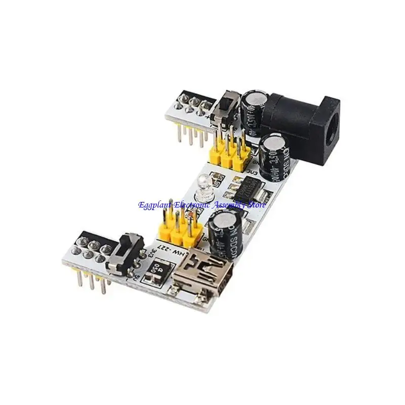 E28D 2 Channel Breadboard Power Supply 5V 3.3V Output MB102 Mini Breadboard Power Module For Mini Electronics Projects