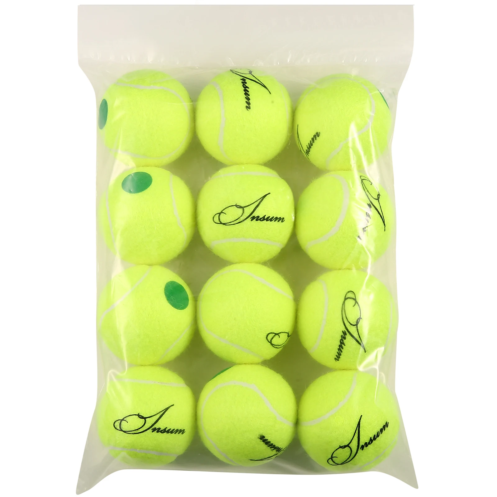 insum Junior Kids Tennis Balls Felt for Beginner Teen Red Orange Green,25%,50%,75% Slower Speed Low Compression Tennis Ball for