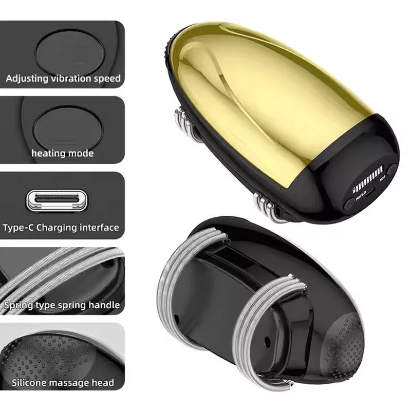 Professional Cordless USB Charge Vibration Neck Legs Hand Hair Scalp Massage Body Relax Barber Salon Handheld Massager Machine