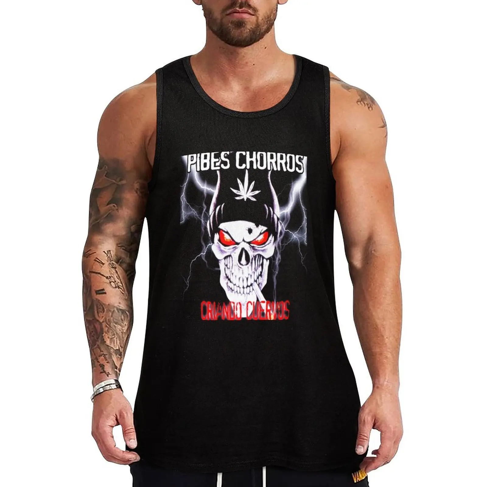 

Pibes Chorros Tank Top singlets for men mens clothing gym Men's t-shirts running shirt underwear