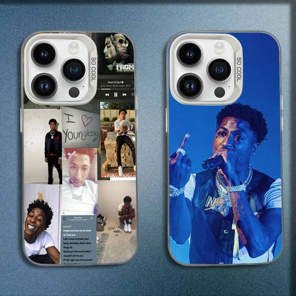 

Kentrell Y-Youngboy Never Broke Again Phone Case For iPhone 16,15,14,13,12,11,Mini,Pro,E,MAX White Candy Matte Shockproof Cover