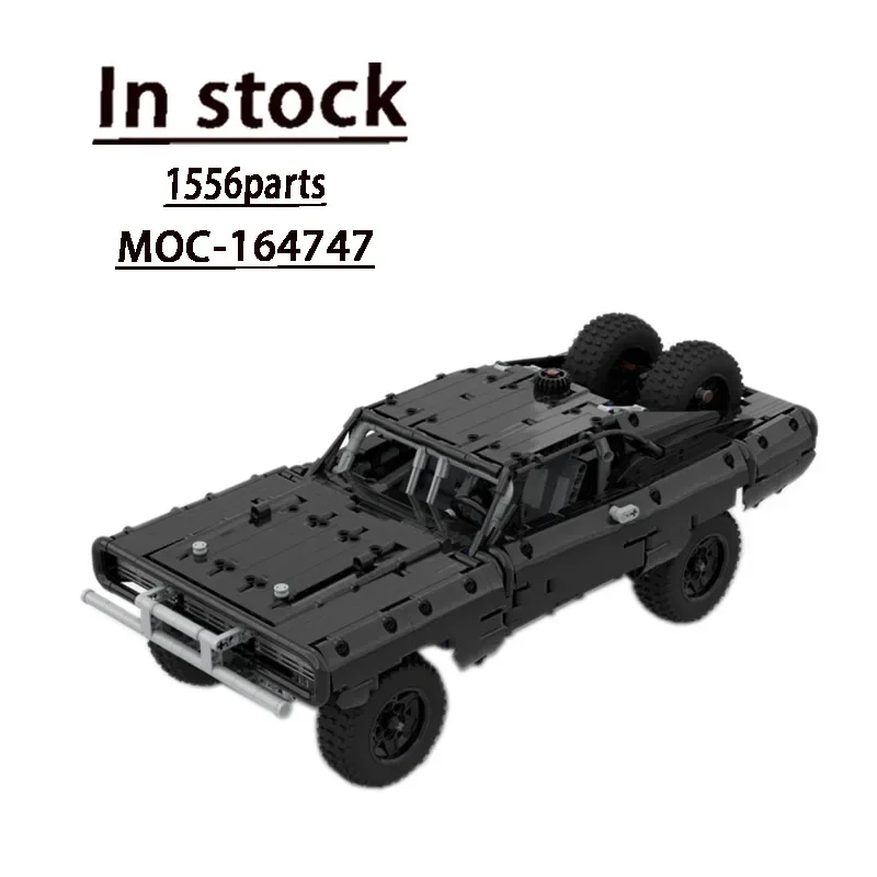 Bloques de construcción de empalme para niños, juguete de ladrillos para armar coche deportivo de la serie Movie MOC-164747Classic, modelo 1556parts