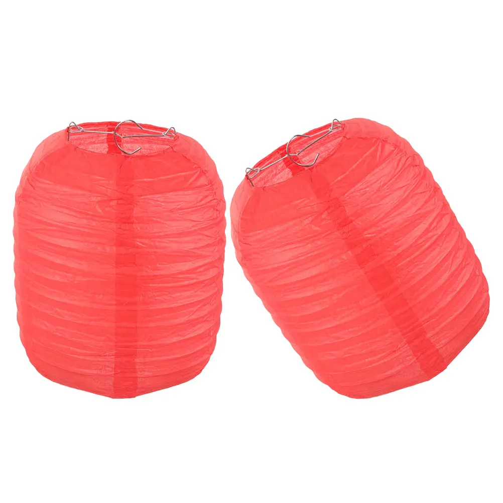 2Pcs Paper Lanterns 15x17cm Foldable Hanging Decorative Japanese Style Hand Painted Restaurant School Party Home Solar Lights