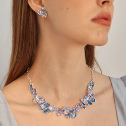 Cring Coco Multicolor Neck Choker Woman Leaf Necklaces Fashion Enamel Chains Necklace Jewelry Accessories for Women Mother's Day